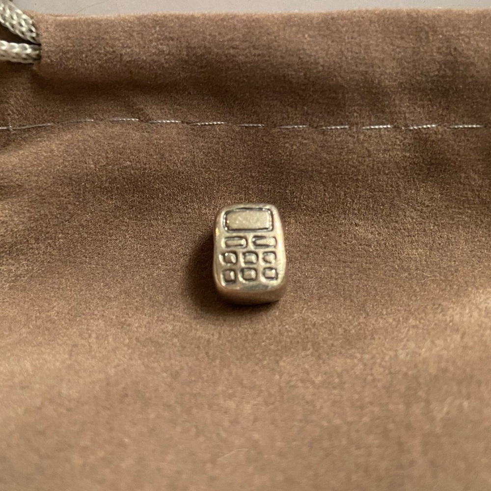 Rare and Retired Silver Pandora Cell Phone Charm